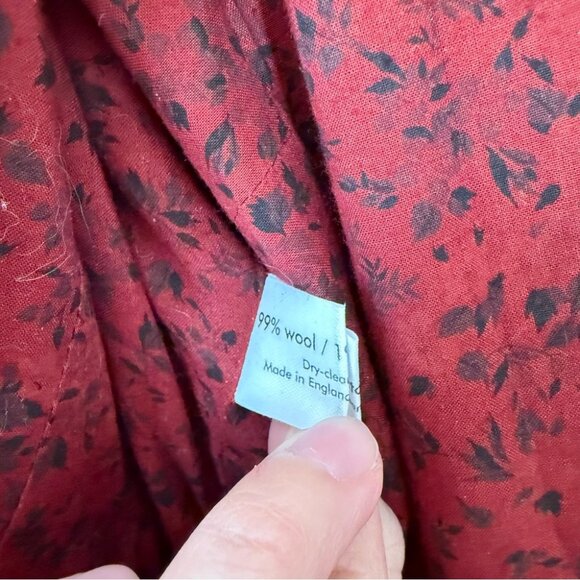 Eskandar Grey Plaid Wool Maxi Dress Long Sleeve Modest Long Sleeve Sz 1 = US 10 - Picture 9 of 12